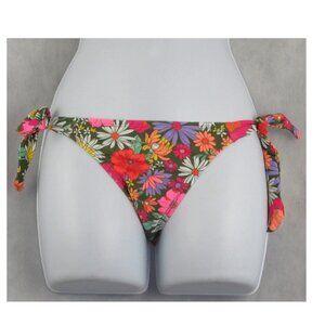 NWT Salt + Cove Juniors Side-Tie Hipster Bikini Bottom Swimsuit, Floral Multi